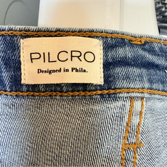 Anthropologie - Pilcro The Scotty Cuffed High-Rise Straight-Leg Jeans 31 - Picture 5 of 11